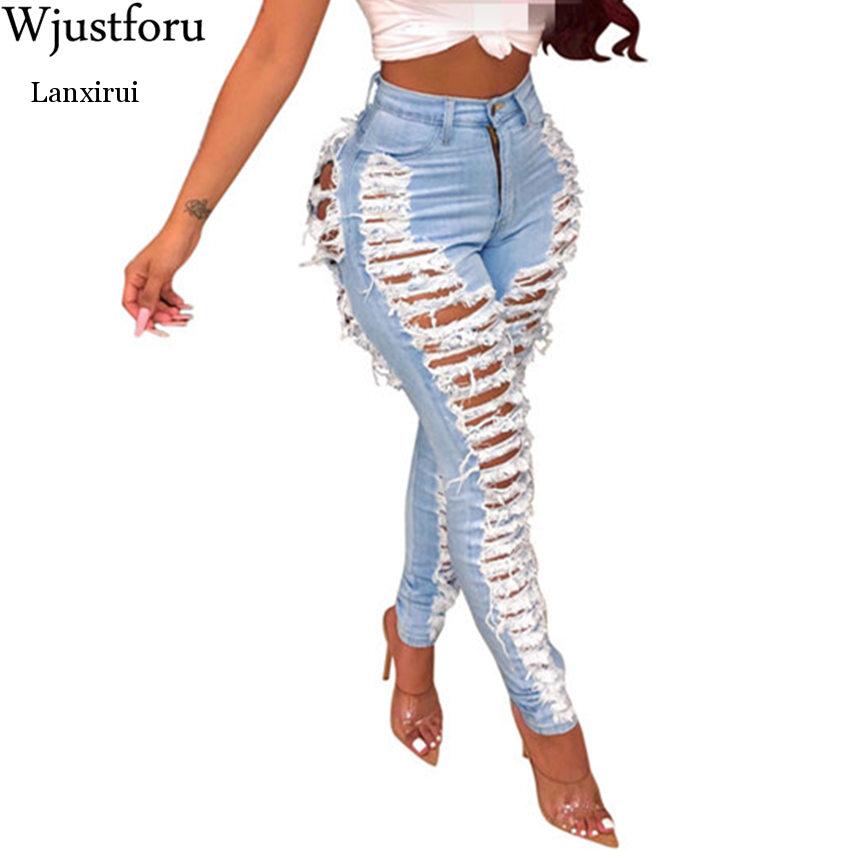    û м ĳ־ Ŭ Ȧ   Femme Bodycon Hollow Out Pencil Long Jeans Vestidos